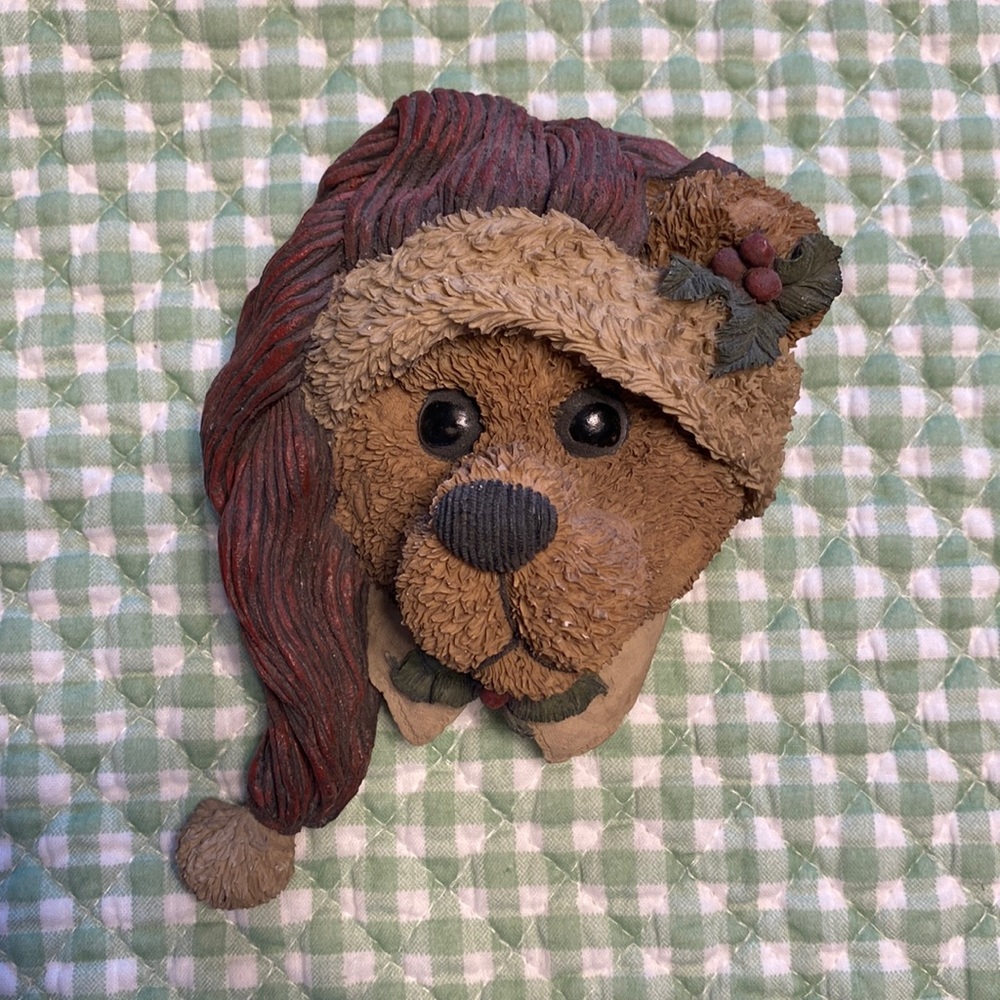 Boyd’s Bears “Edmund…Deck the Halls” Wall plaque